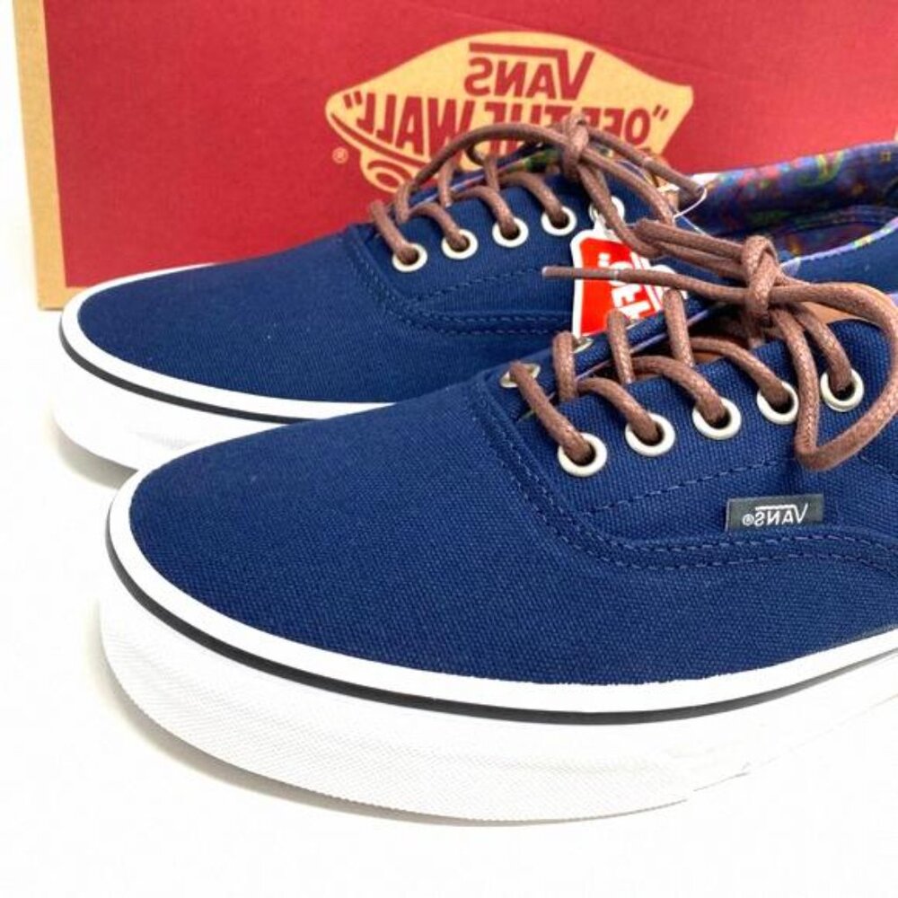 Vans Shoes Men's Size Era 59 C&L Dress Blue Canvas VN000UC6DCU Top Low Skate - Picture 9 of 12